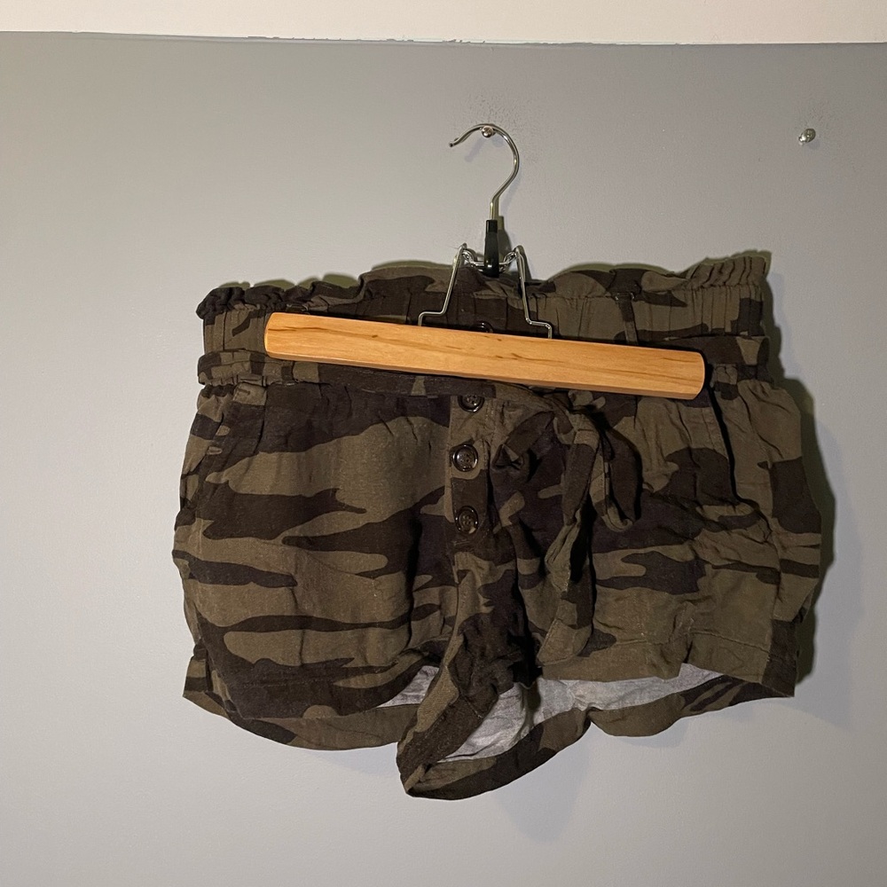 Rewash Belted Camo Shorts